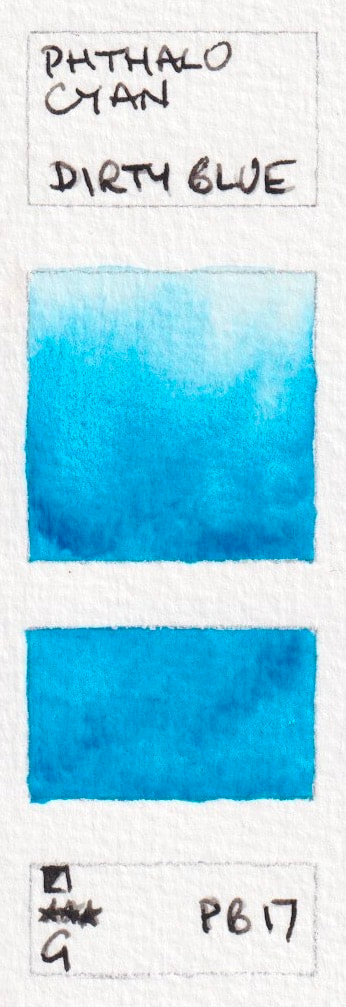 Blue Watercolour Swatches - Jane Blundell - Artist