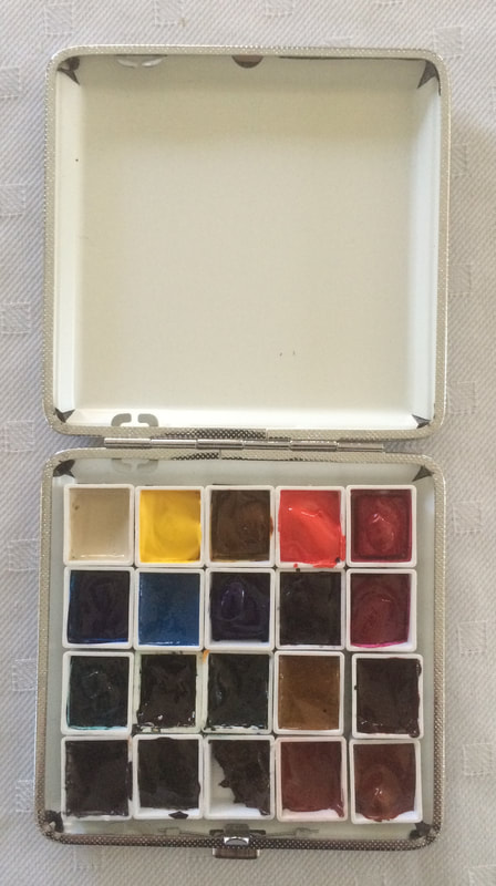 Jane Blundell Artist: The Portable Painter palette - up close and personal