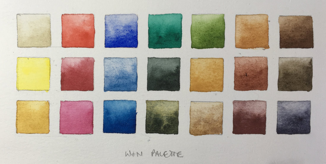 My 18-Color Watercolor Palette, 2022